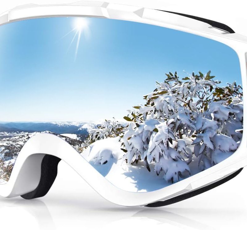 Ski Goggles  - Over Glasses Snow/Snowboard Goggles for Men, Women & Youth - 100% UV Protection