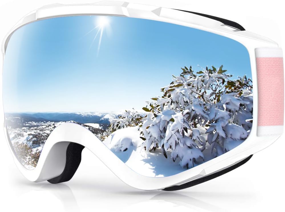 Ski Goggles - Over Glasses Snow/Snowboard Goggles for Men, Women & Youth - 100% UV Protection