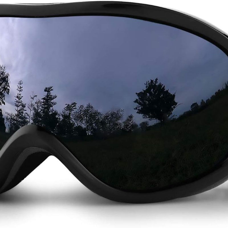 Ski Goggles Over Glasses with Dual lens, Anti-fog Anti-UV Snow Goggle for Men Women Youth Skiing Snowmobile