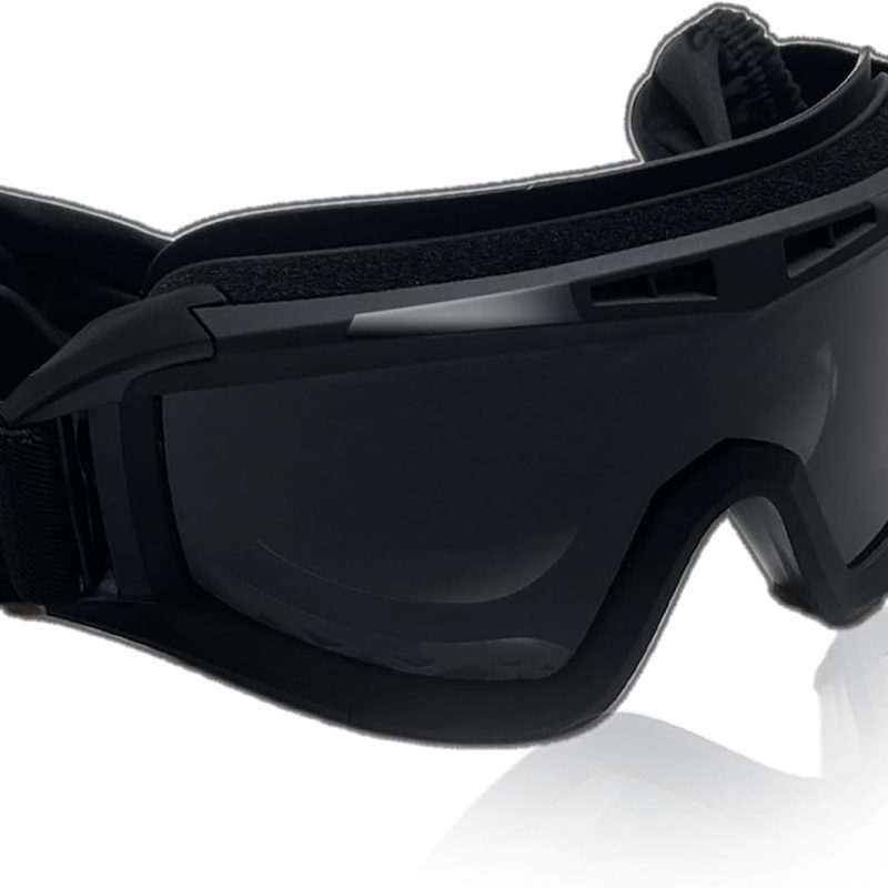 Airsoft Goggles Tactical Safety Goggles Anti Fog Glasses with 3 Interchangeable Lenses for Different Lighting Conditions Cycling Shooting Skiing Etc