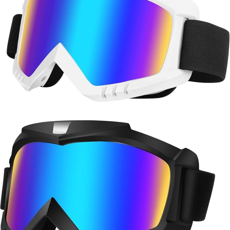 Dirt Bike Goggles 2 Pack - Motorcycle, , Riding, Ski, Windproof Racing Glasses