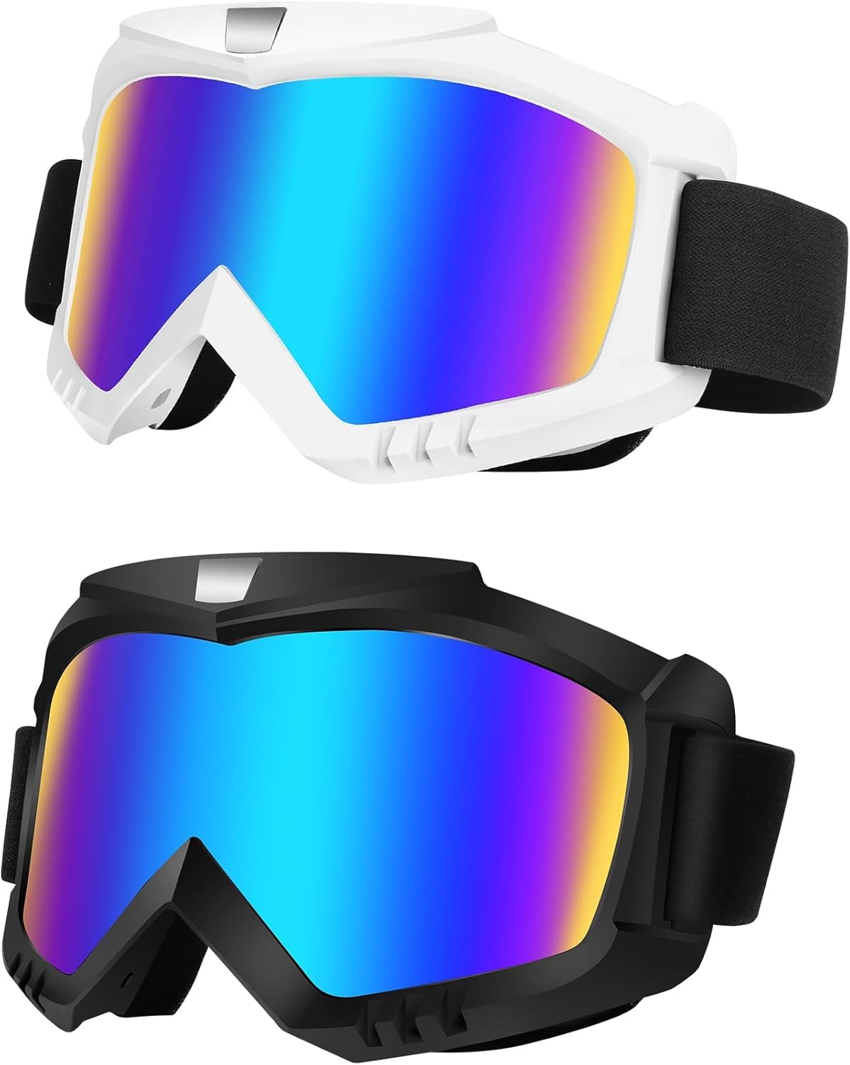 Dirt Bike Goggles 2 Pack - Motorcycle, , Riding, Ski, Windproof Racing Glasses