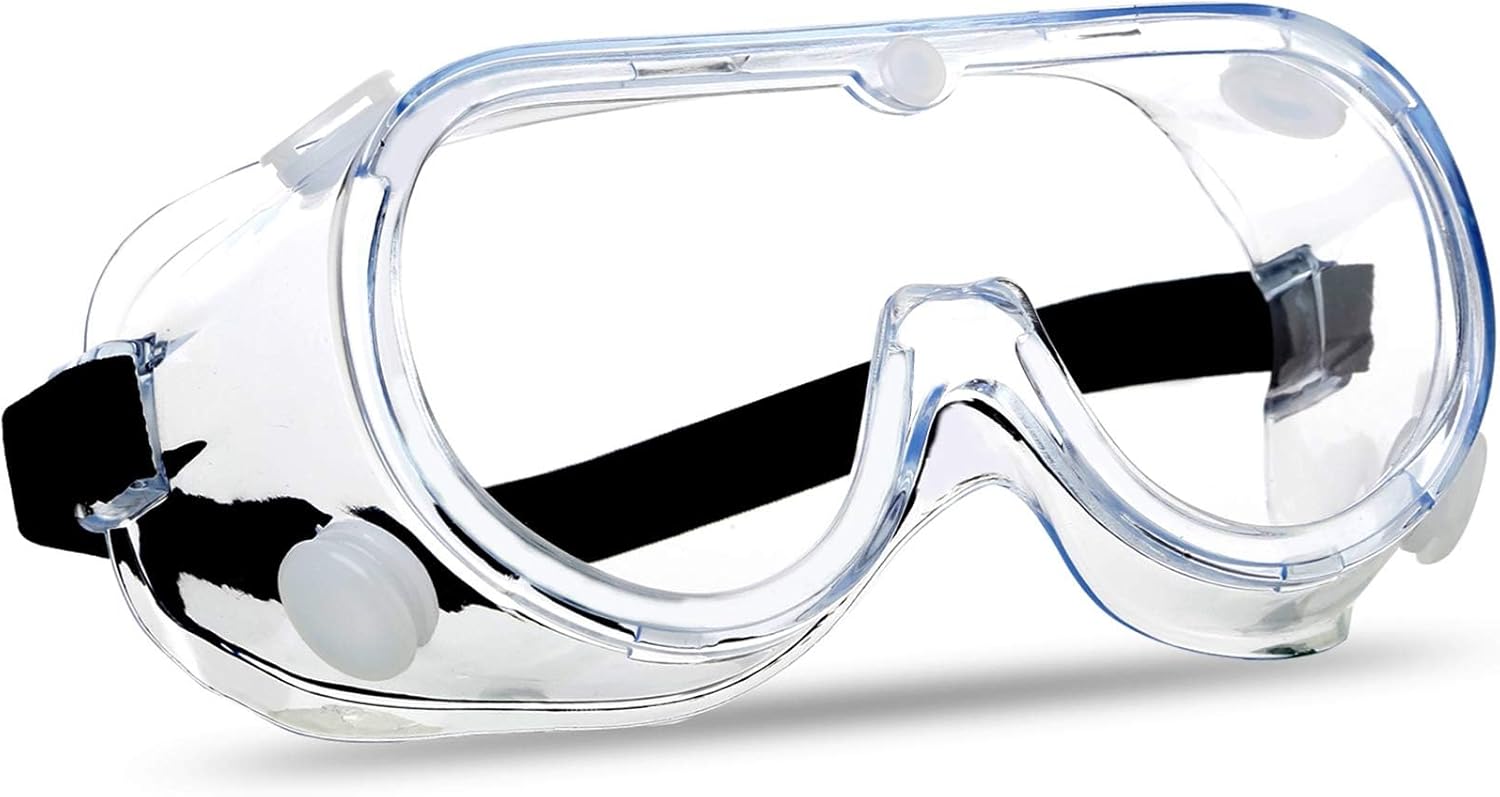 Anti-Fog Protective Safety Goggles Clear Lens Wide-Vision