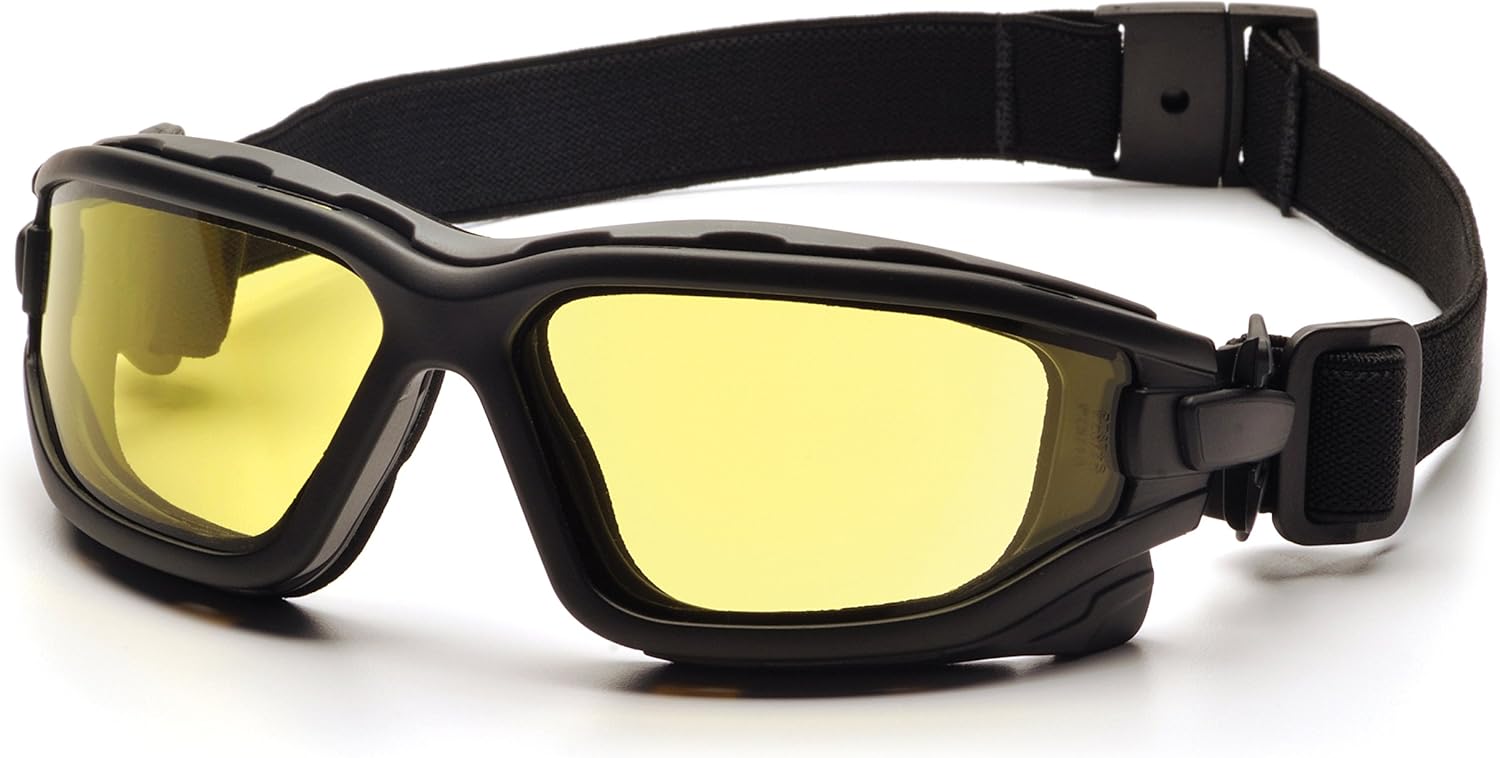 Sporty Dual Pane Anti-Fog Goggle, Black Frame/Clear Anti-Fog Lens