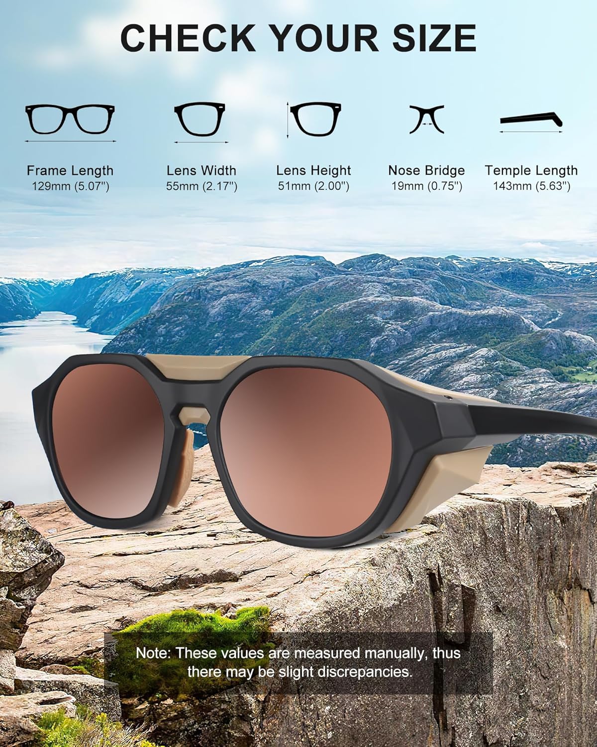 Polarized Sunglasses for Men Women, UV Protection, Anti Fog Frame, Ideal for Outdoor Sport - Image 2